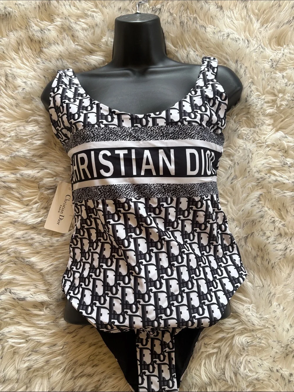 Dior Black & White Monogram women One-Piece - Picture 8 of 9